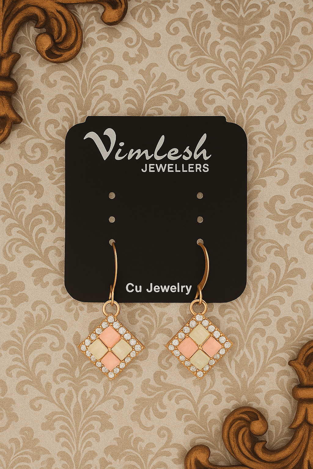 Peach Glow Earrings