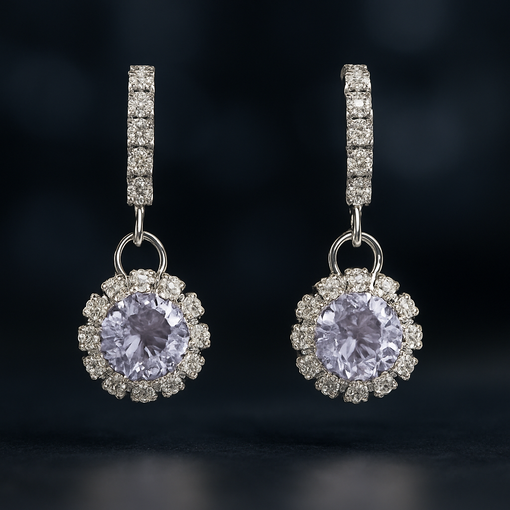 LuxeCharm Stone Drop Earring