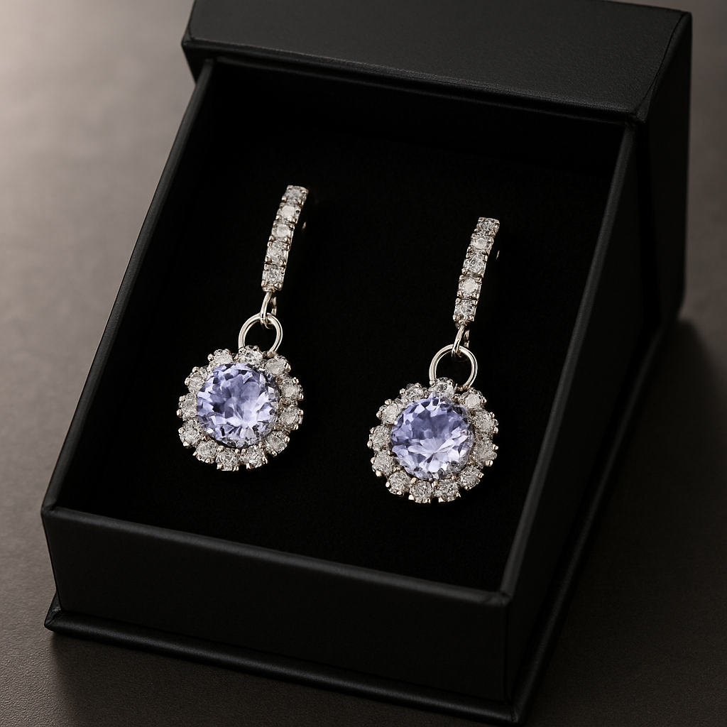 LuxeCharm Stone Drop Earring