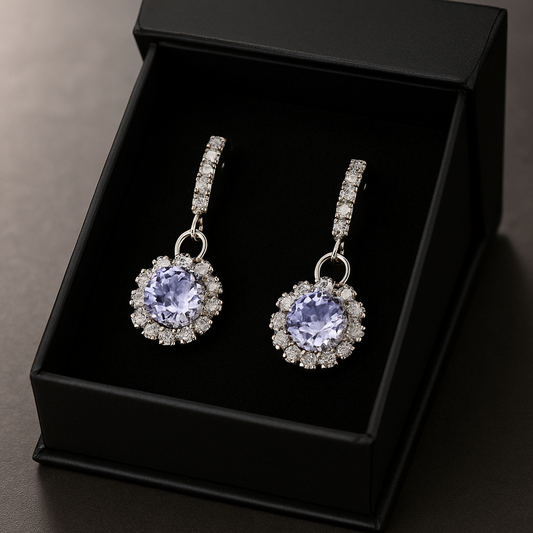 LuxeCharm Stone Drop Earring