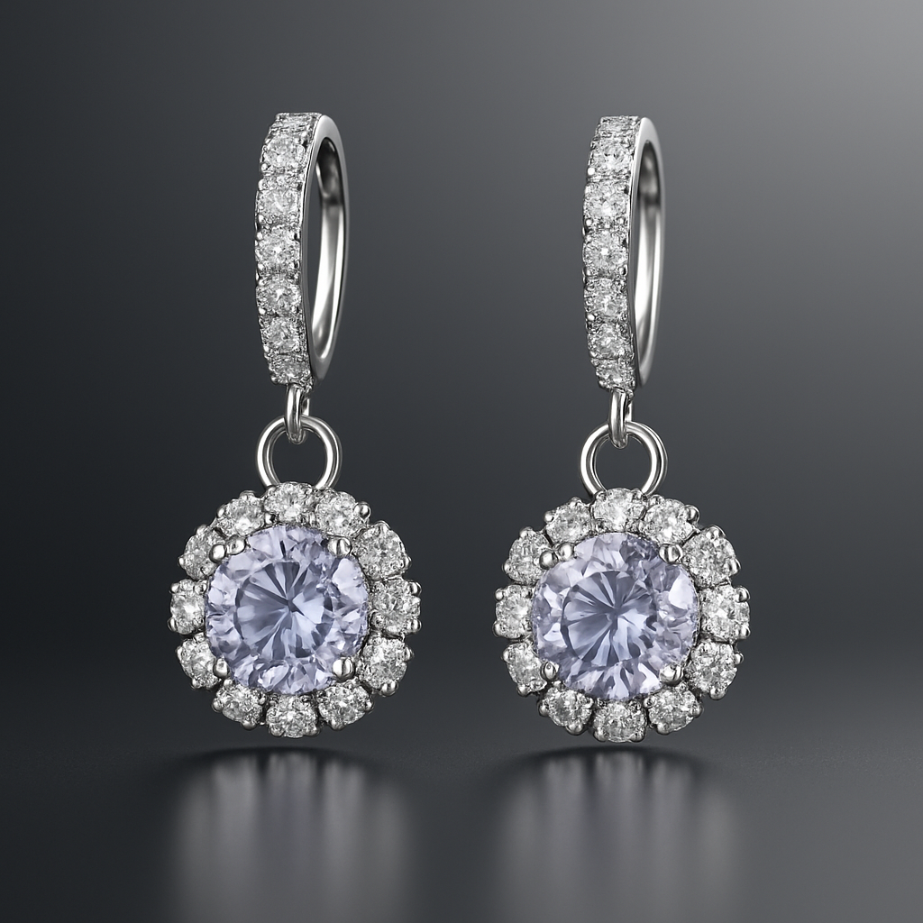 LuxeCharm Stone Drop Earring