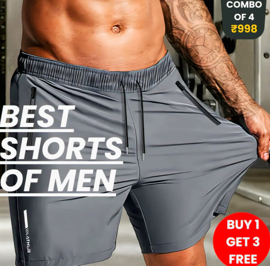 Men Stretchable Cotton shorts