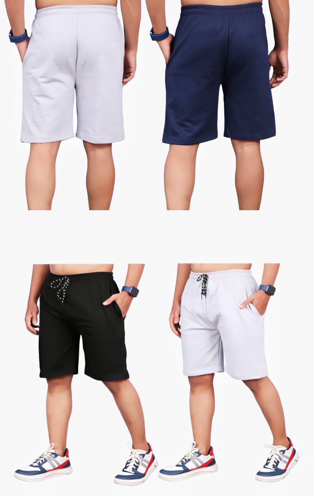 Men's Stretchable Cotton Shorts