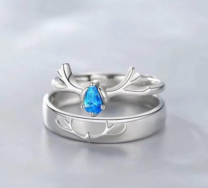 Adjustable couple Rings Set || Gifts For Couple .