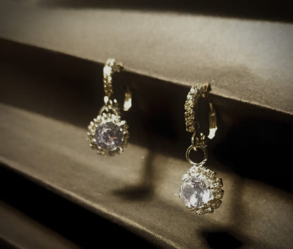 LuxeCharm Stone Drop Earring