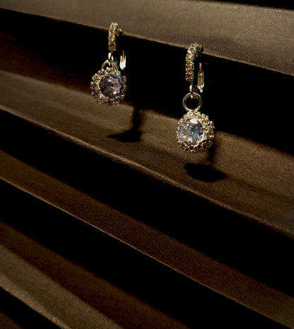 LuxeCharm Stone Drop Earring